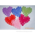 new design engraved beautiful loving heart shape silicone non slip bottle mats wine bottle coaster